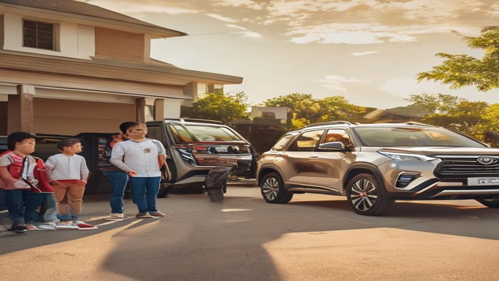 Perbandingan visual Innova Zenix dan Innova Reborn menunjukkan fitur keluarga yang berbeda.