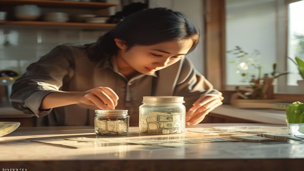 Ilustrasi cara menabung efektif meski memiliki gaji kecil dengan strategi pengelolaan uang harian.