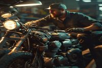 AI Image: motor bekas paling bandel illustration