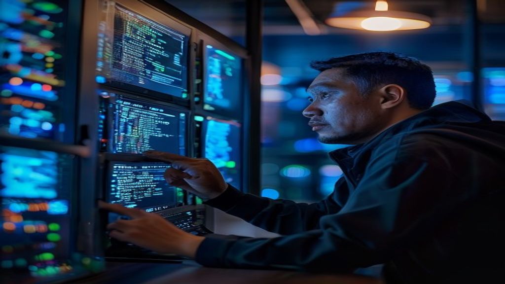 Tampilan antarmuka aplikasi anti malware menampilkan pemindaian real-time dan laporan keamanan sistem.