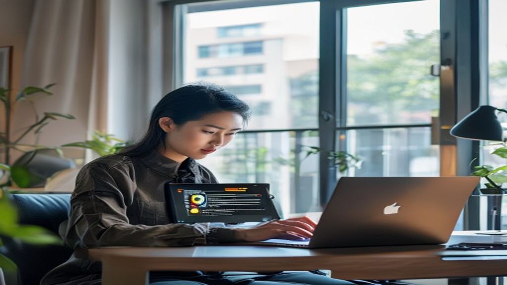 Tampilan antarmuka aplikasi anti malware memindai virus, melindungi perangkat dari ancaman siber