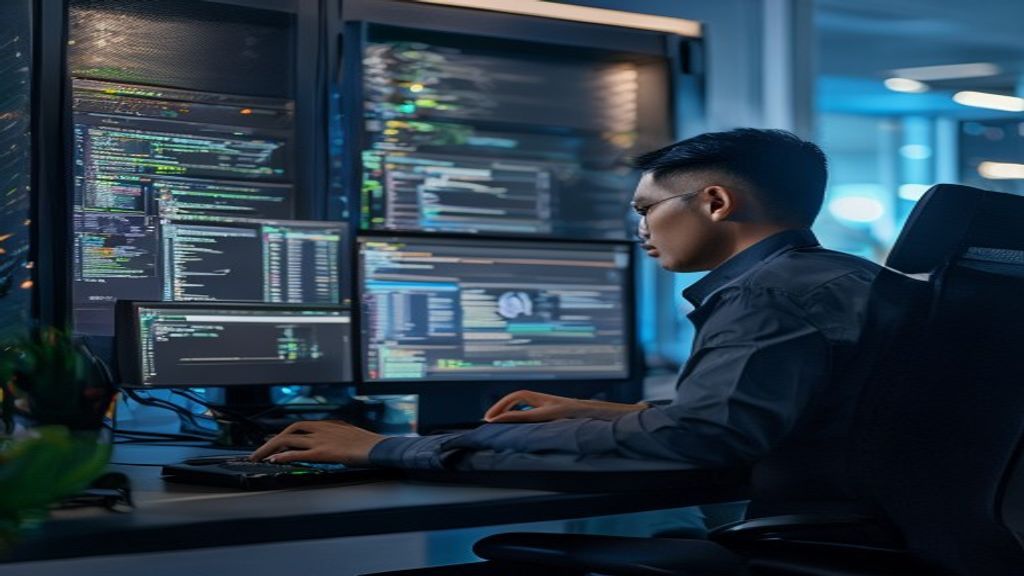 Tampilan antarmuka aplikasi anti malware menampilkan pemindaian real‑time dan laporan keamanan pada perangkat.