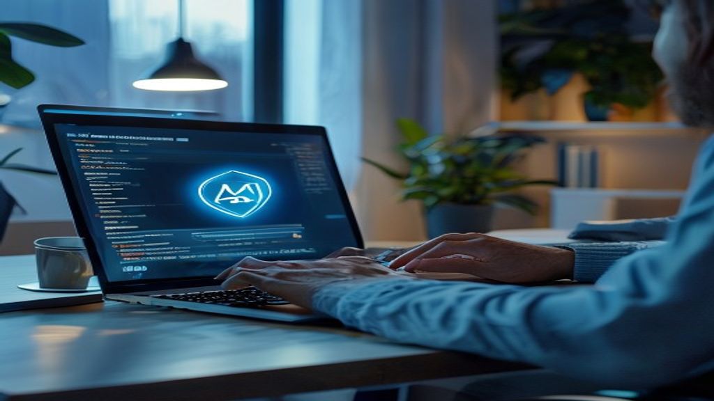 AI Image: aplikasi anti malware illustration