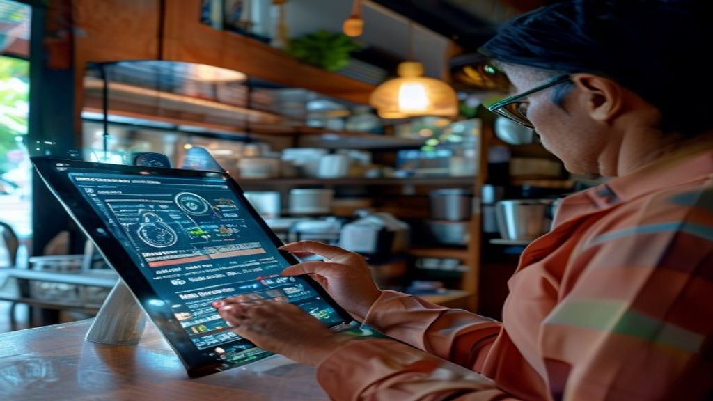 Ilustrasi aplikasi keamanan Android melindungi data dan privasi pengguna dengan fitur enkripsi dan pemindaian virus