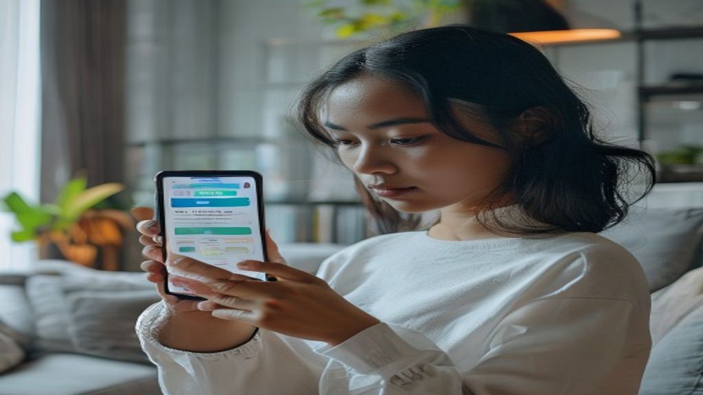 Ikon aplikasi keamanan Android menampilkan perisai biru melindungi ponsel dari malware