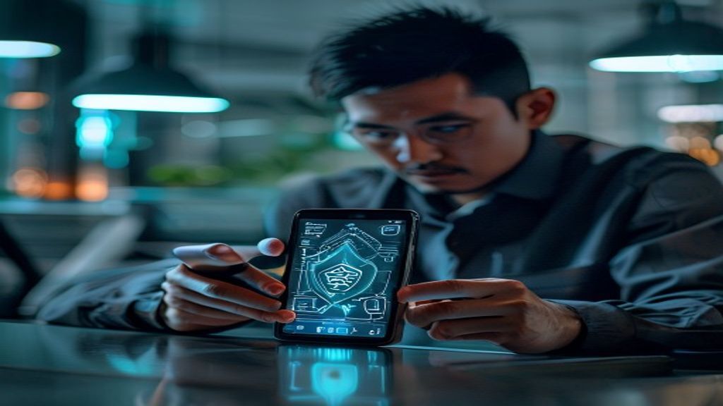 Aplikasi keamanan Android melindungi data dan privasi dengan pemindaian malware real‑time serta kontrol izin.