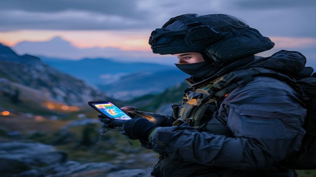 Tampilan utama aplikasi keamanan iPhone menampilkan fitur pemindai malware, proteksi privasi, dan pemantauan jaringan.