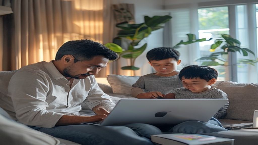 Tampilan utama aplikasi parental control memantau dan mengatur penggunaan perangkat anak secara aman.