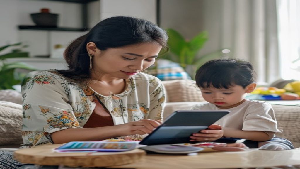 AI Image: aplikasi parental control illustration