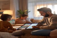 AI Image: aplikasi parental control illustration