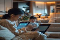 AI Image: aplikasi parental control illustration