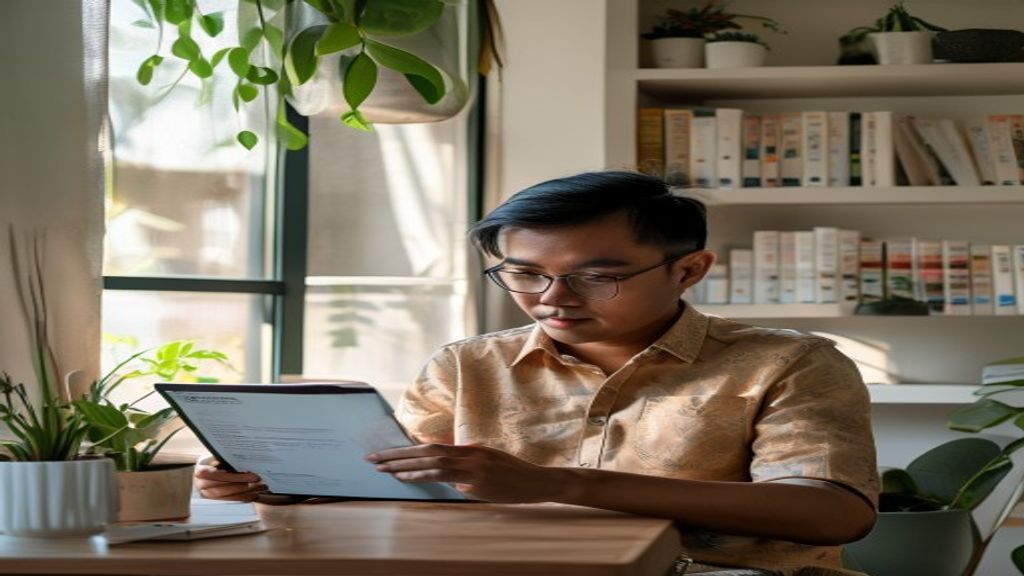 Ilustrasi kamus bisnis online bagi pemula dengan istilah penting dan penjelasan singkat