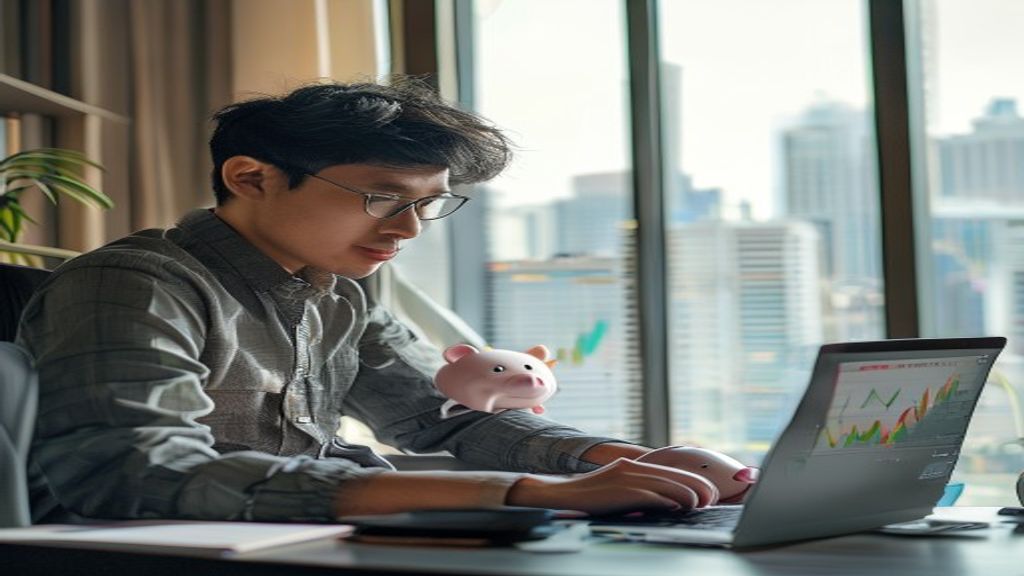 AI Image: panduan lengkap reksa dana untuk pemula illustration